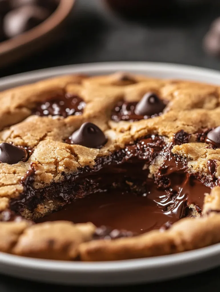 Step by step assembly of Nutella stuffed cookie pie in pie dish
